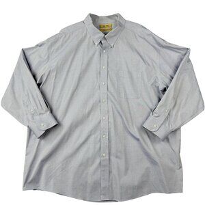 Gold Label ROUNDTREE & YORKE Light Blue Non‑Iron Pinpoint Cotton Oxford Shirt